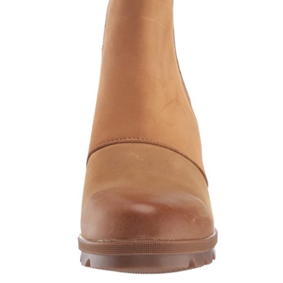 Sorel Joan of Arctic Wedge II Chelsea Boots in Camel Brown Size 6.5 NL3022 - Picture 2 of 12